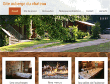 Tablet Screenshot of gite-auberge-du-chateau.com